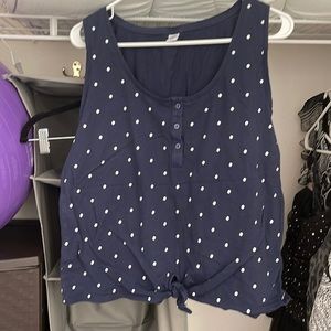 Cute polka dot tank top